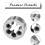 Strong Locking Industrial-Grade Die, Precise Positioning Sharp Cutting Metric Thread Right Hand Alloy Steel Thread Die, External Threads Processing 4