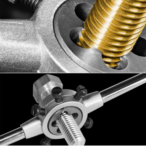 Strong Locking Industrial-Grade Die, Precise Positioning Sharp Cutting Metric Thread Right Hand Alloy Steel Thread Die, External Threads Processing 2