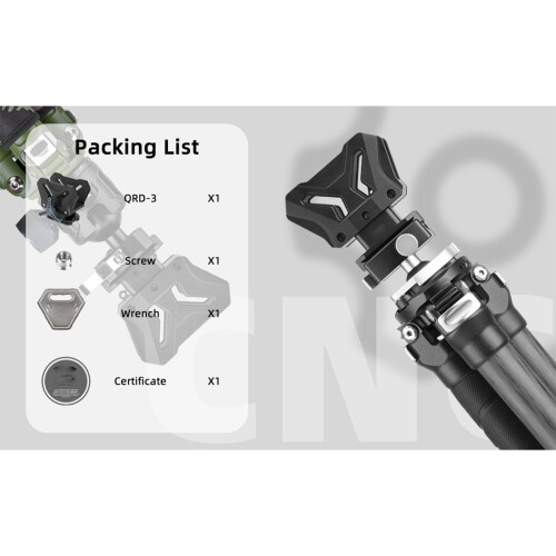 Aluminum Alloy Clamping Tripod Mount Adapter Lightweight Design 1