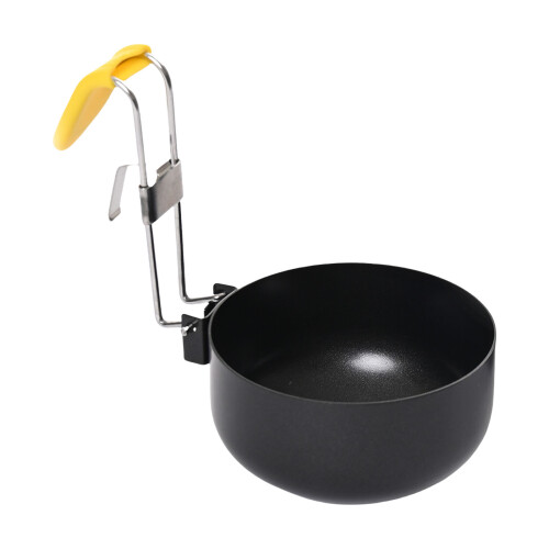 Kitchen Eggs Poacher Pan with Folding Handle Eggs-Single piece