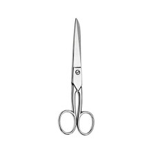 Sewing Scissors, Metal, Silver