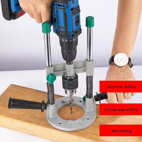 Ergonomic Drill Stand with Non Slip Base Drill Guide Holder for 2
