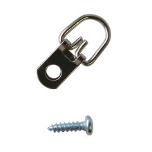D-ring ophangsystemen voor foto's met schroeven, stevige ophanghaken voor fotolijsten, ideaal voor het ophangen van zware foto's en roestvrije