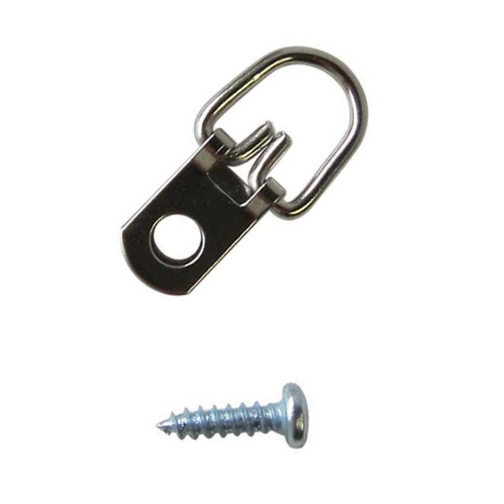D-Ring Picture Hangers With Screws, Strong Picture Frame Hardware, Ideal For Heavy-Duty Picture Hanging And Rust-Proof Construction 9198585903371