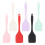 2Pcs Functional Silicone Spatula Food Grade Silicone-Black 2