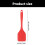 2Pcs Functional Silicone Spatula Food Grade Silicone-Black 4