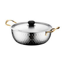 Stainless Steel Korean Soup Pot Corrosions-18cm The color of