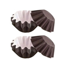 50Pcs Disposable Oilproof Paper Cupcake Liner DIY Wedding-Brown