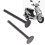 2PCS Motorrad Zylinder Ventil Verlängerung Ersatz 12