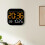 Wall Clock With Remote Control Display Temperature Display Desktop Clock Kitchen Living Room Bedroom Modern Silver Green 1