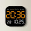 Wall Clock With Remote Control Display Temperature Display Desktop Clock Kitchen Living Room Bedroom Modern Silver Green 4