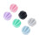 Set of 6 Functional Multicolored Shaker Balls for Protein-Blue 7