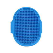 Self Brush for Cats Adjustable Silicone Scratcher Massager Strap Pad for Furniture, Climbing Frames and Table Legs Blue