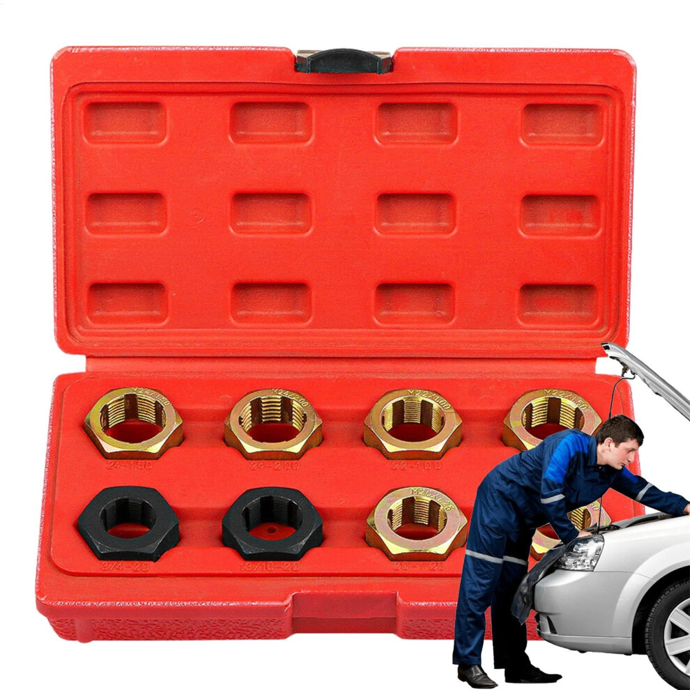 Thread Kit M8m12 Metric Thread Chaser Set Hex Die Tapping Accessories Rethreading Tool For Nuts And Screws 9001264217488
