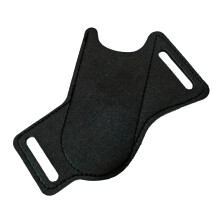 Outdoor Folding Cutter Belt Pouch PU Leather Belt Bag-Black