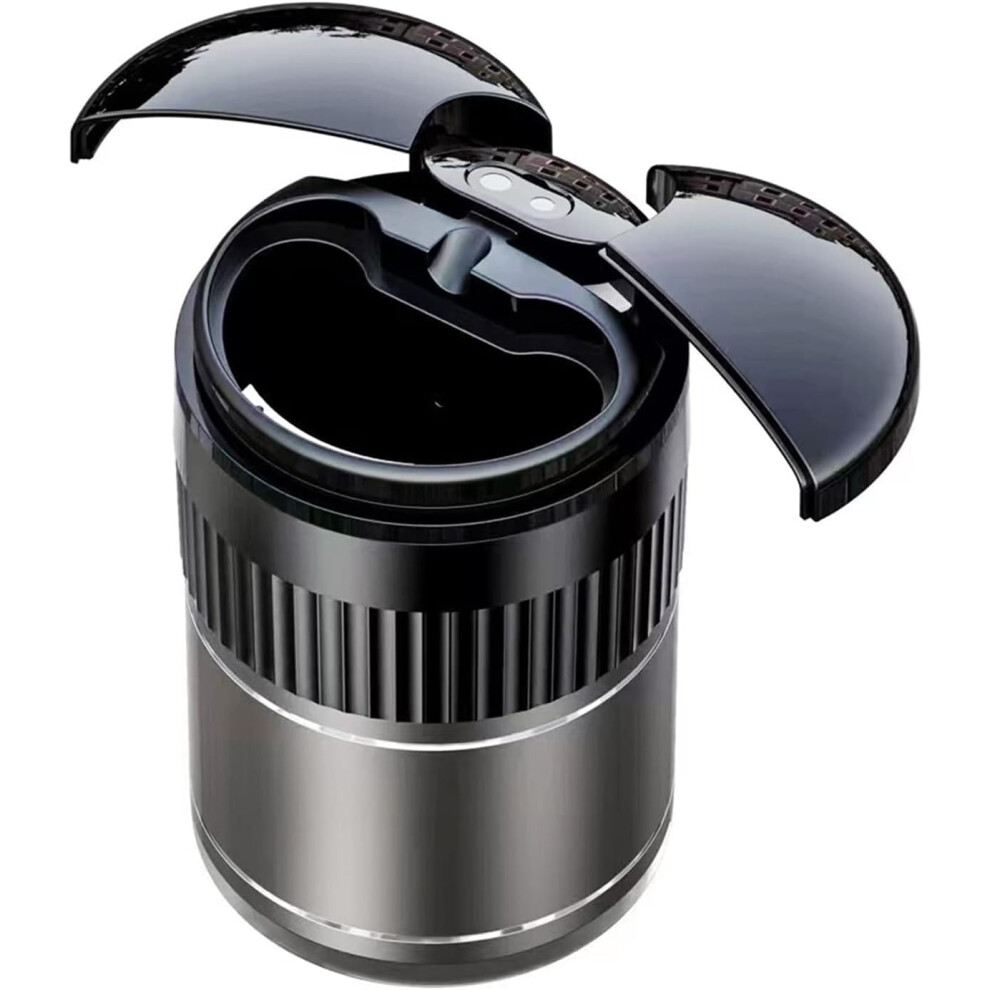 Car Cigarettes Ashtrays Portable Car Ashtray With Lid For Car Office Home Gray 9001264219444