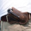 Outdoor Folding Cutter Belt Pouch PU Leather Belt Bag-Black 3