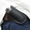 Outdoor Folding Cutter Belt Pouch PU Leather Belt Bag-Black 6