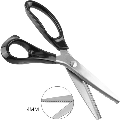 Fabric Decorative Edge Pinking Shears, Scissors 3, 5, 7 mm, for Crafts (4 mm) 4mm 2