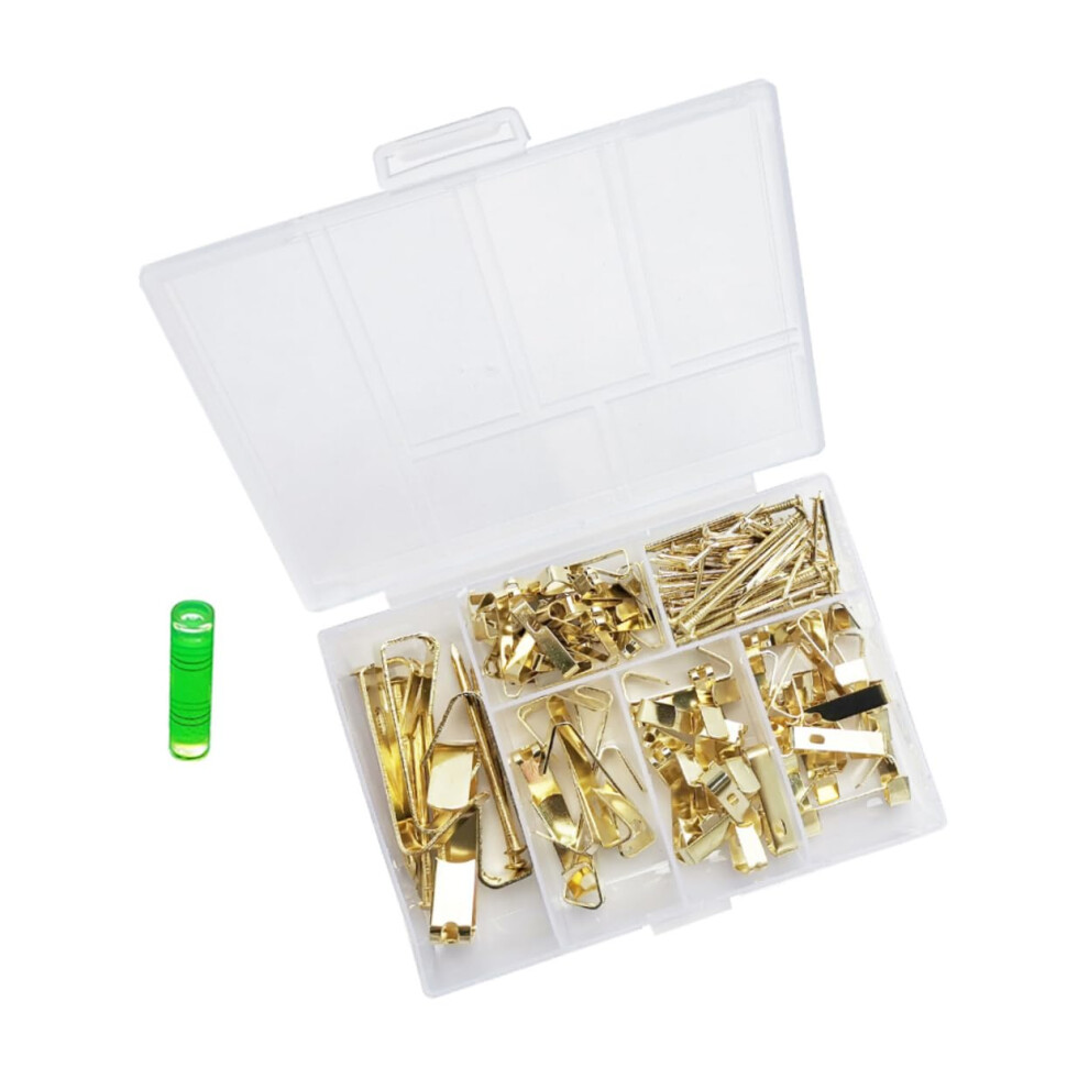 Iron Hook With Nails Traaceless Hook Metal Golden 9105992756254