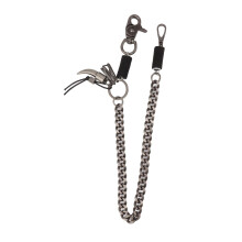Skull chain metal adjustable pants vintage waist chain for stage performance.