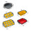 12 or 6 Cup Silicone Baking Molds Foldable Design-Red 6 holes 4