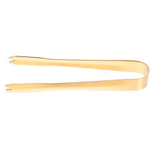 10 pieces ice clip made of stainless steel perforated tongs cube food BBQ tongs 410 stainless steel Golden