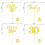 Είδη Εορτασμού, Golden Shimmer Cheers30 Διακοσμητικά για Cupcakes, Οικολογικά Υλικά, Δεν 5