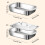 Elegant Silver Square Tray For Serving Meals Sturdy-With cover 4