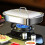 Elegant Silver Square Tray For Serving Meals Sturdy-With cover 5