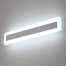 Solas Vanity LED Ilúsáideach, Raon Feidhmeanna Leathan Lampa Aicrileach Cruach Dhosmálta Bán Fuar 6000K, Lasadh Meandarach Gan Glioscarnach le