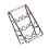 Wooden Iron Wine Rack with Elegant Handle Foldable 3 Tiers Wine 1