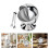 Stainless Steel Spherical Sugar Bowl Set for Kitchen Use Spices 2