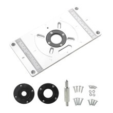 Efficient Woodworking Router Table Insert Plate For-Black