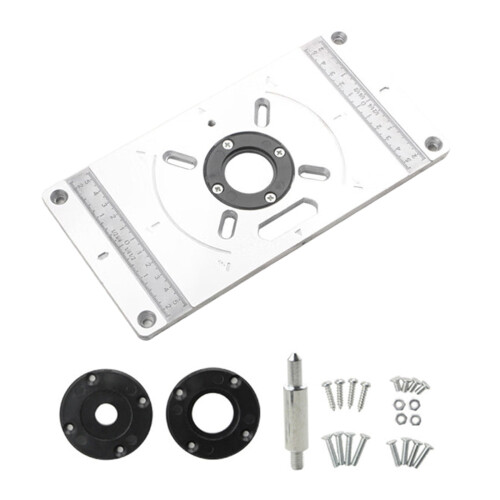 Efficient Woodworking Router Table Insert Plate For-Black