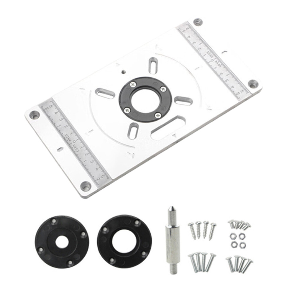 Efficient Woodworking Router Table Insert Plate For-Black 7754000949885