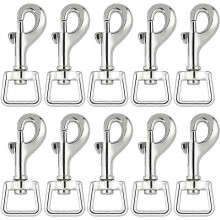 20Pc Snap Hooks for Dog Leash Collar Linking, Heavy Duty Swivel