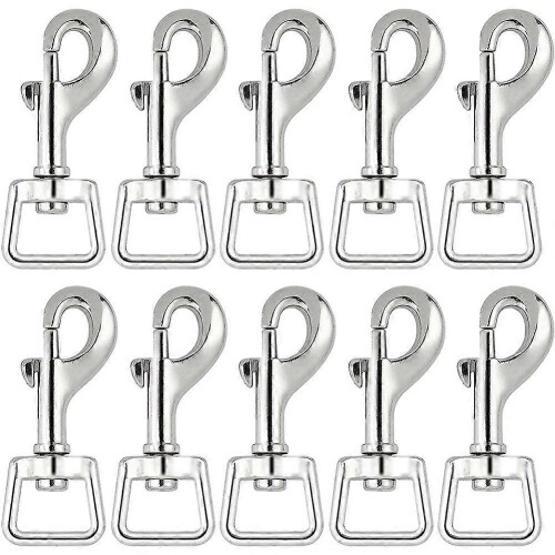 20Pc Snap Hooks for Dog Leash Collar Linking, Heavy Duty Swivel