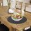 Handwoven table mats, pot holders, antislip mats, set with case (E) 4