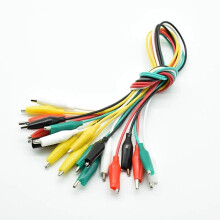 20pcs Doubleended Test Line Cable Test Clamp Connector Wire Testing Wire Ref: 7236