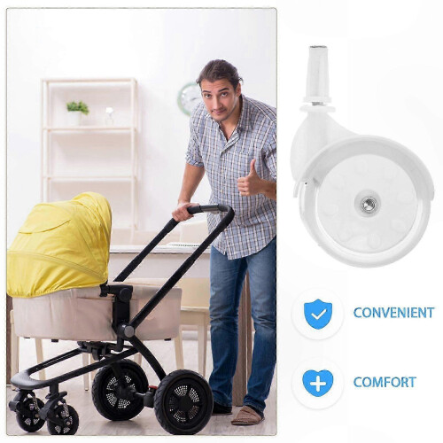 4-Pack Universal Baby Walker Wheels, Compatible with Strollers and Walkers, Durable Casters for Smooth Movement 2
