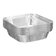 2025 20 Pcs Aluminum Foil Pie Pans Disposable Non-stick for Baking Cooking 4.7' Square