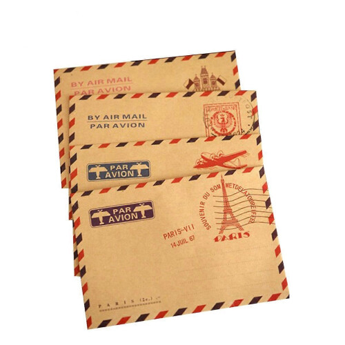 Postcard Envelopes Retro Kraft Paper Envelopes for Writing 30Pcs