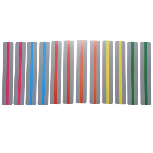 12Pcs Guided Reading Strips Highlight Strips Colored Overlay Bookmarks Help with Dyslexia Teacher S