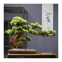 Artificial Plants Indoor Artificial Bonsai Tree For Tabletop Office Desk Living Room Pine Style Decor