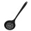 Silicone Slotted Spoon Strainer Ladle Strainer Spoon for-Black 5