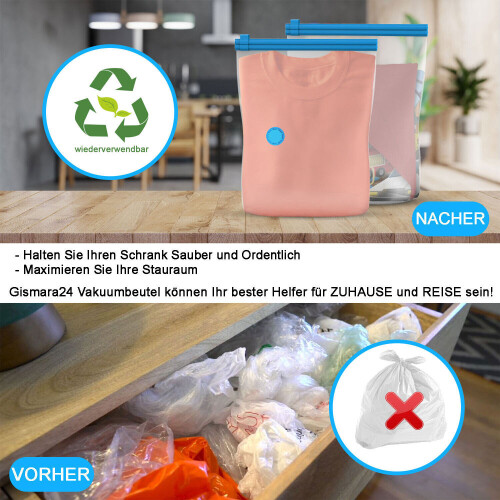 Ανθεκτική κατασκευή τσάντες αποθήκευσης κενού για μαξιλάρια και 2