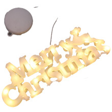 Letrero luminoso de bienvenida festiva "Feliz Navidad", letras exquisitamente recortadas con luz blanca cálida para decoración de interiores y