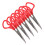 Professional bent scissors for sewing red 5 pieces random color 1