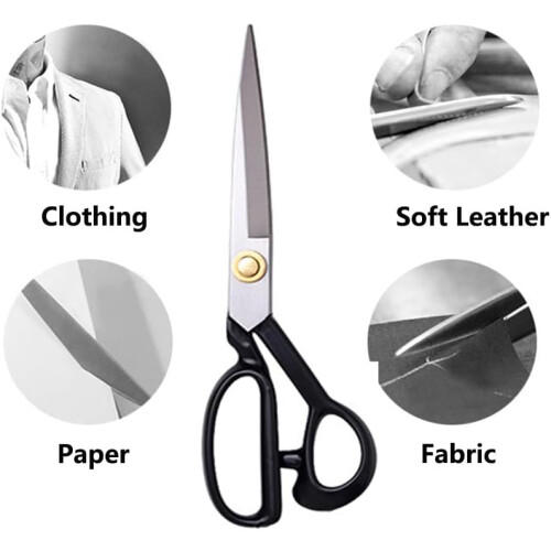 Dressmaking Scissors, 8' Pinking Shears for Fabric Cutters, Sewing Machine Accessories 1